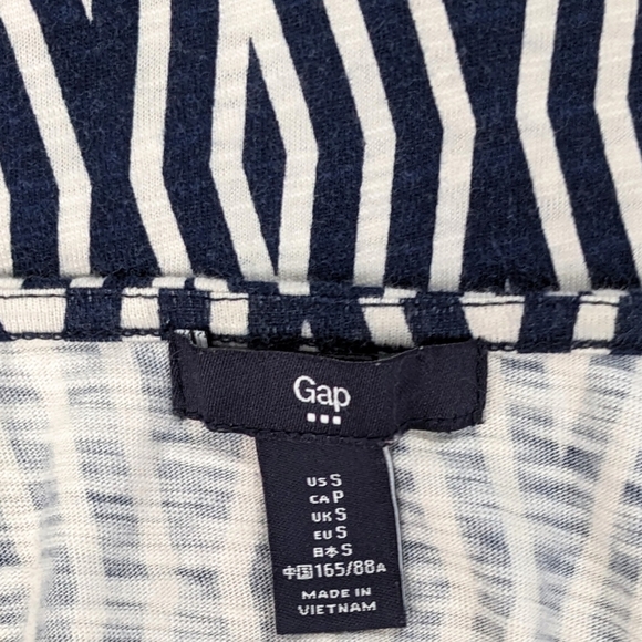 Gap Maxi Dress Argyle Print Blue White Sz Small Long - Picture 5 of 11